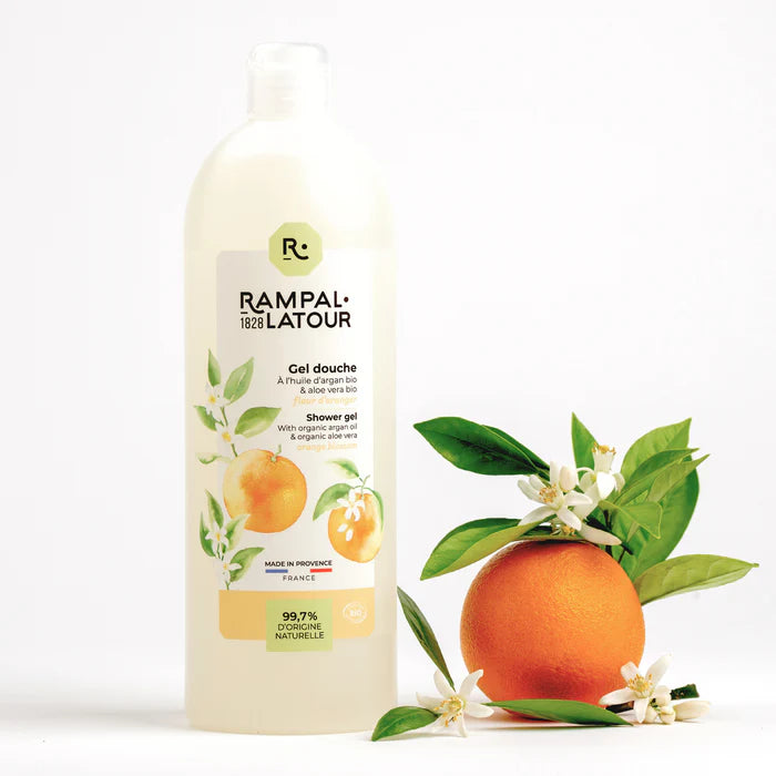 Certified Organic Orange Blossom Shower Gel 1L - Ecocert Organic Cosmetics