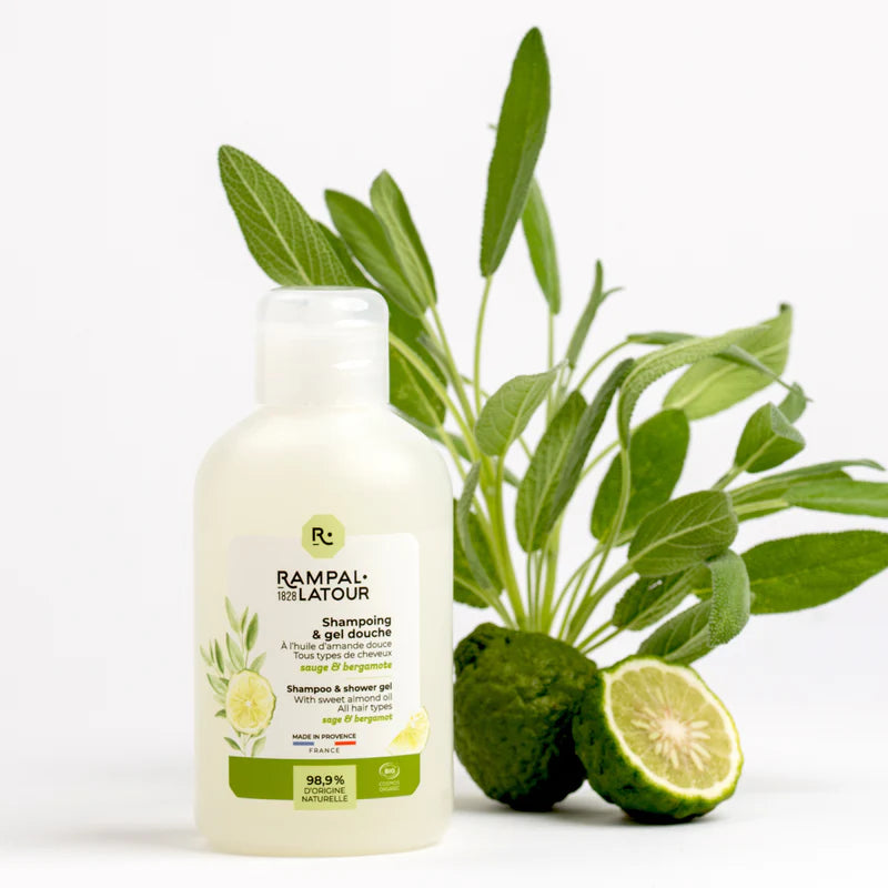 Shower Shampoo Certified Organic Sage-Bergamot 250ml - Cosmos Organic