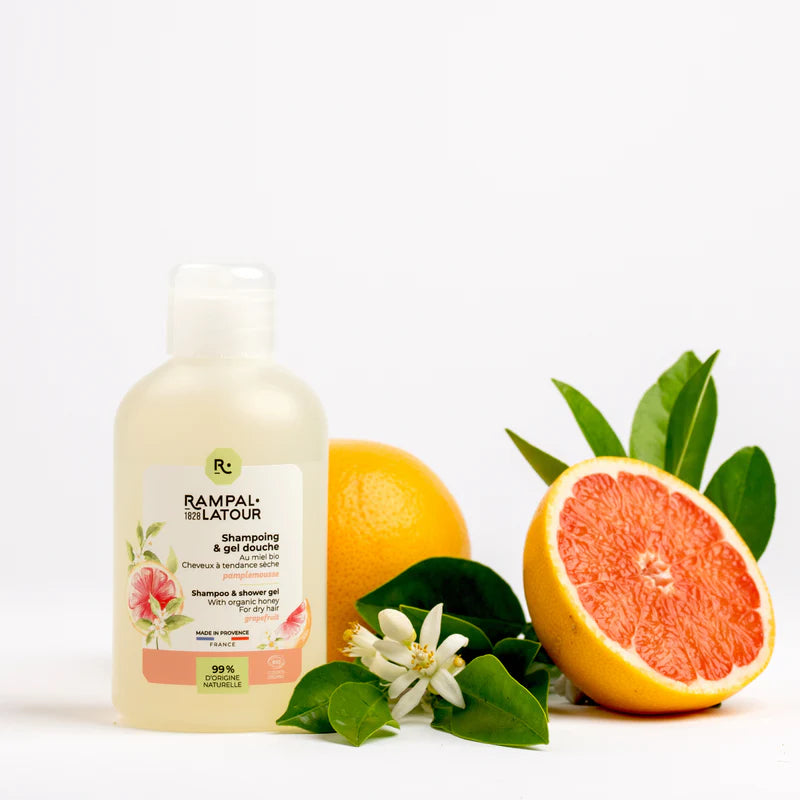 Certified Organic Grapefruit Shower Shampoo 250ml - Cosmos Organic