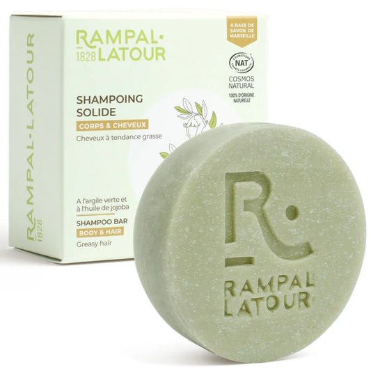 Solid Shampoo for Oily Hair Green Tea 80g - Cosmos Natural